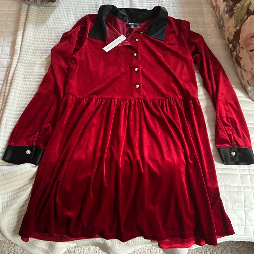 Modcloth Scarlet and Ebony Mini Dress